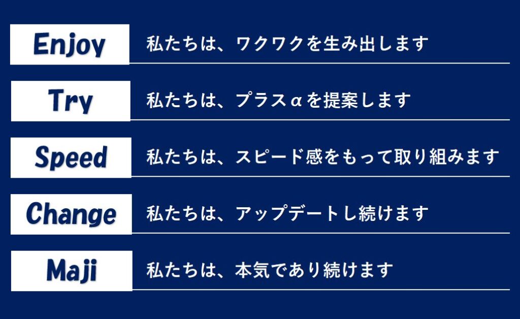 私たちの価値観